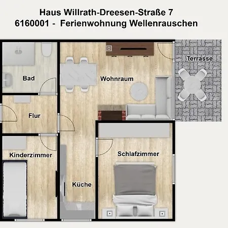 Appartamento Haus Willrath-dreesen-strasse 7 Wellenrauschen *